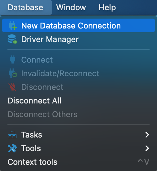 Create Database Connection